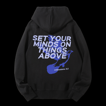 Set Your Minds On Things Above Drawstring Hoodie