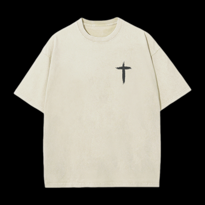 I Live For Him Washed T-Shirt