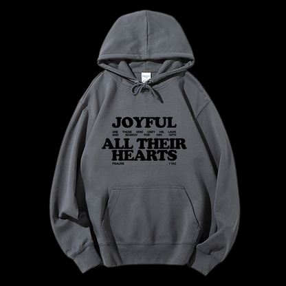 Joyful All Their Hearts Drawstring Hoodie