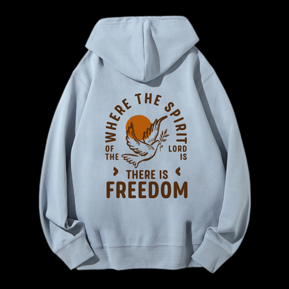 There Is Freedom Drawstring Hoodie