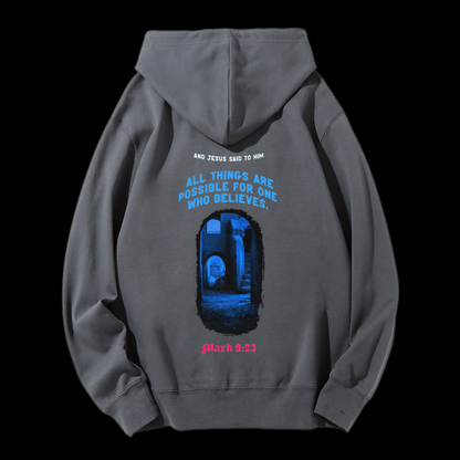 All Things Are Possible Drawstring Hoodie