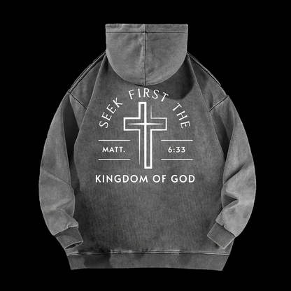 Kingdom Of God Washed Hoodie