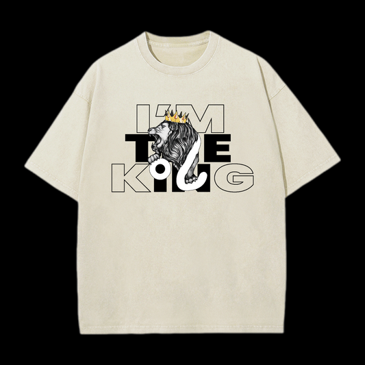 I'm The King Of Lion Washed T-Shirt
