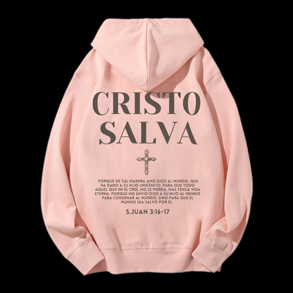 Cristo Salva Drawstring Hoodie