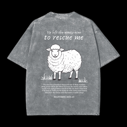 He Left The Ninety-Nine To Rescue Me Washed T-Shirt