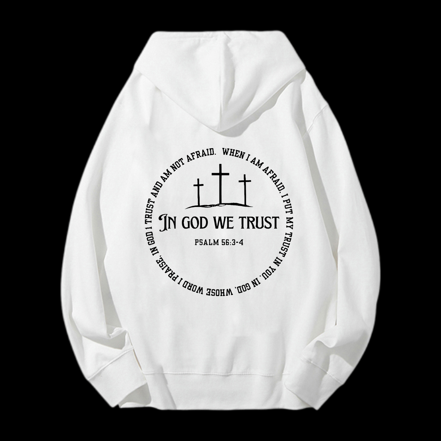 In God We Trust Drawstring Hoodie