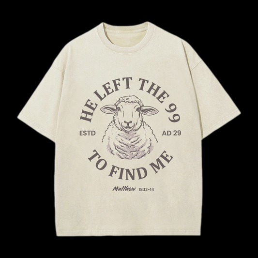 He Left The 99 Washed T-Shirt
