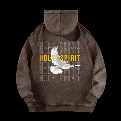 Holy Spirit Dove Washed Hoodie