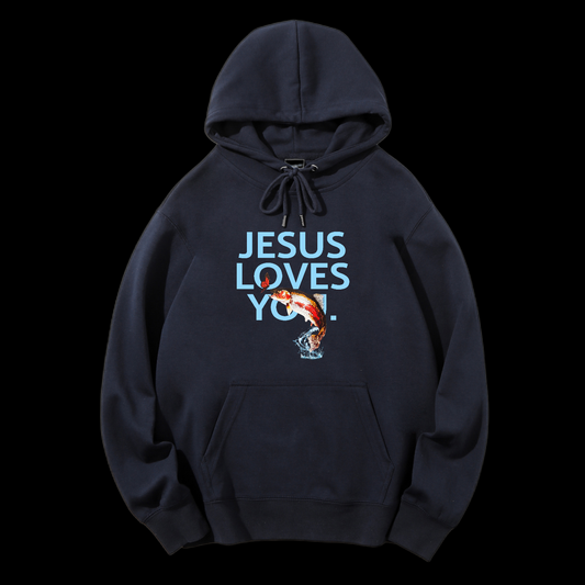 Jesus Loves You Drawstring Hoodie