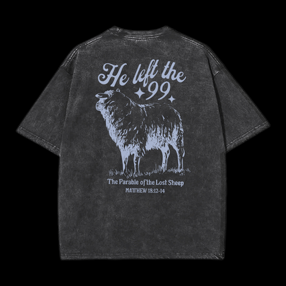 He Left The 99 Washed T-Shirt