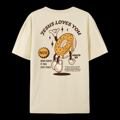 Jesus Loves You Cotton T-Shirt