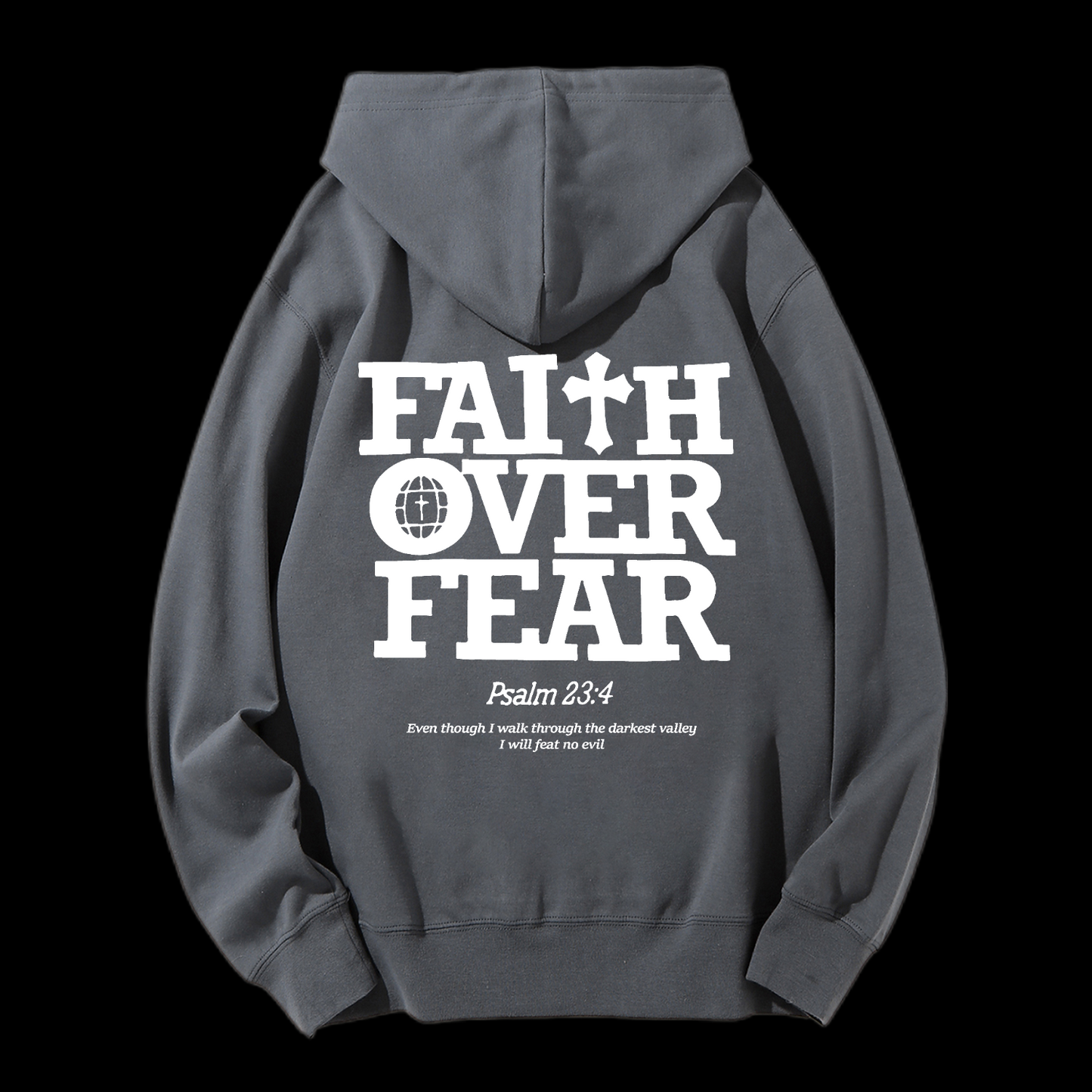 Faith Over Fear Drawstring Hoodie