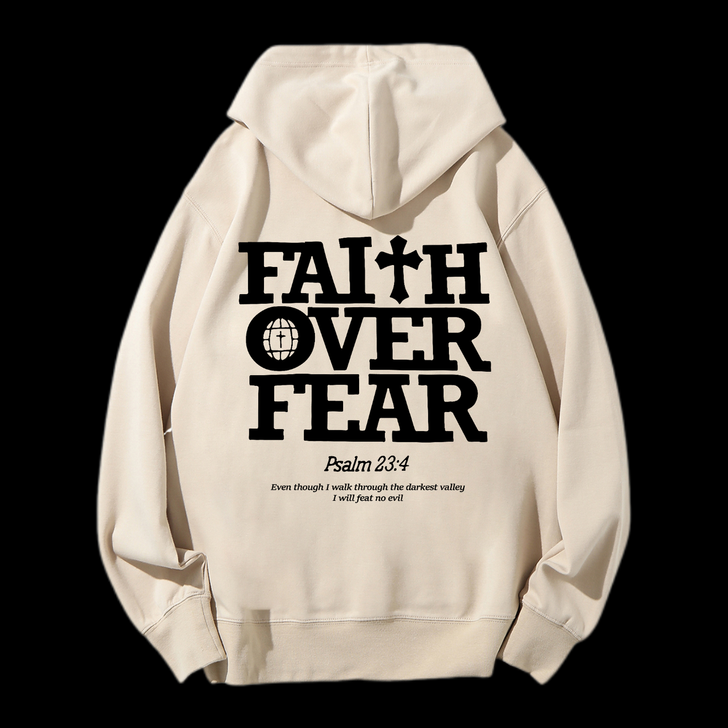Faith Over Fear Drawstring Hoodie