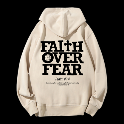 Faith Over Fear Drawstring Hoodie