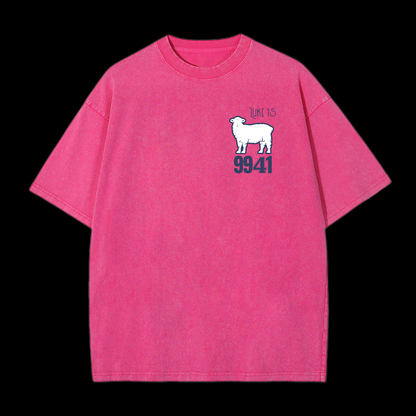 The Lost Sheep Parable Washed T-Shirt