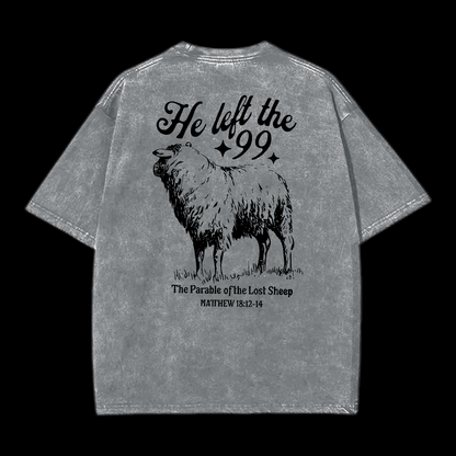 He Left The 99 Washed T-Shirt
