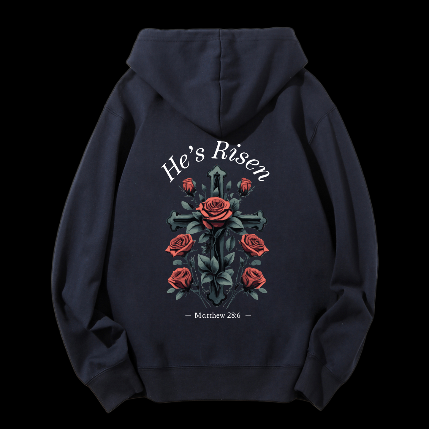He's Risen Drawstring Hoodie