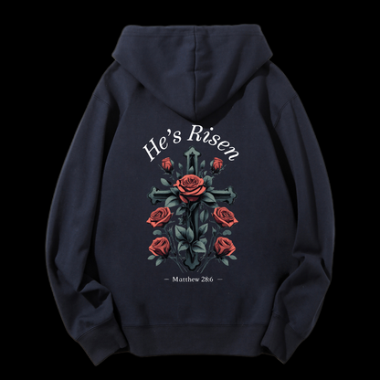 He's Risen Drawstring Hoodie