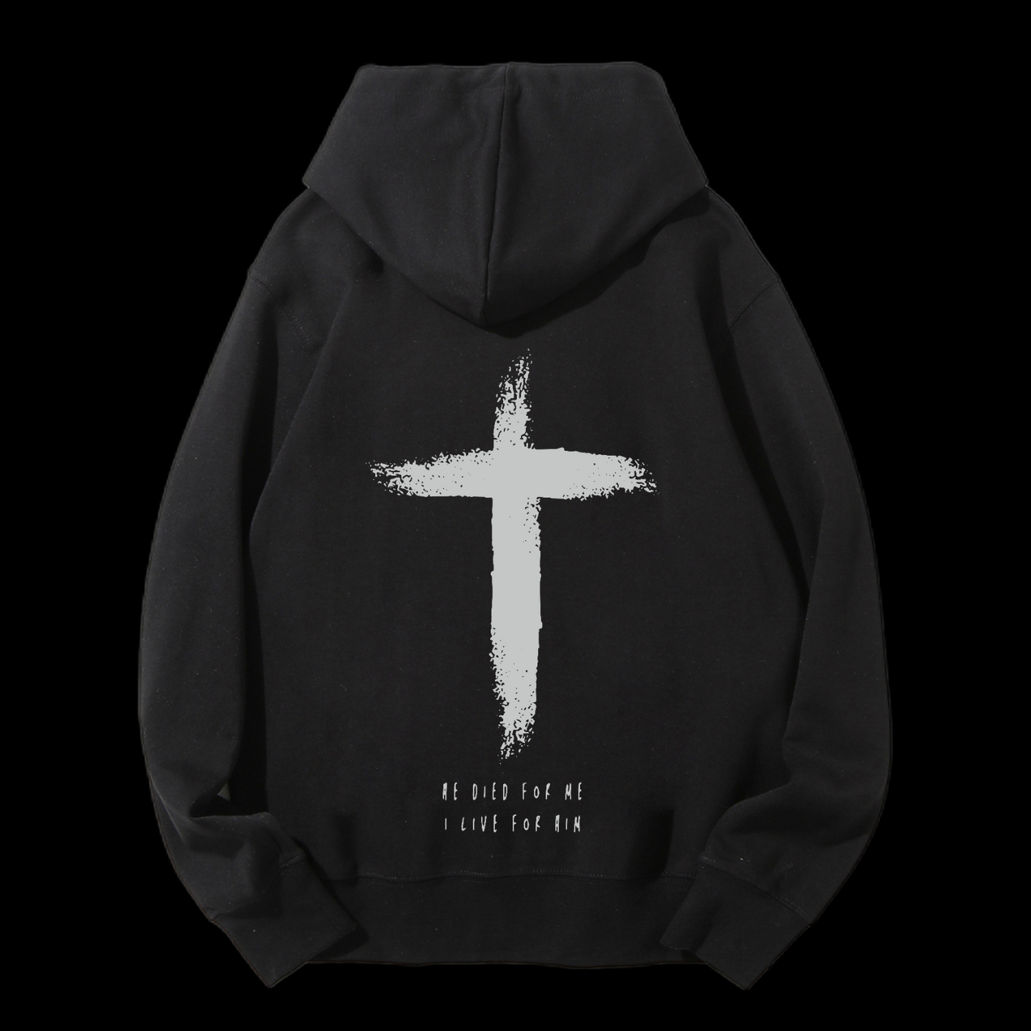 I Live For Him Drawstring Hoodie