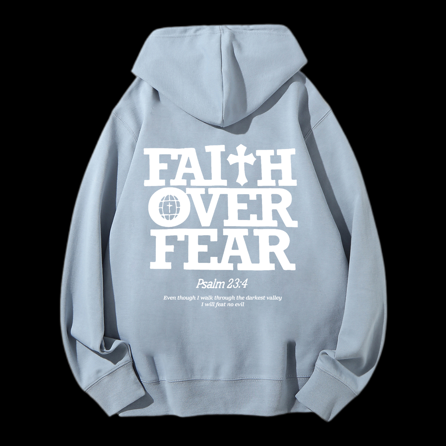 Faith Over Fear Drawstring Hoodie