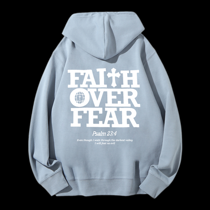Faith Over Fear Drawstring Hoodie