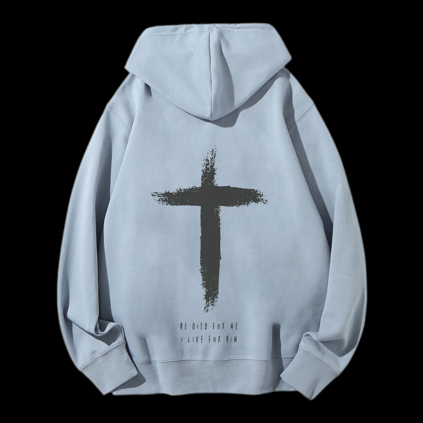 I Live For Him Drawstring Hoodie
