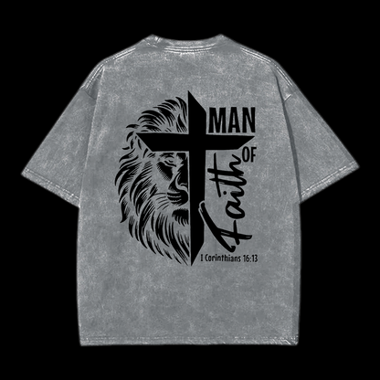 Faith Of Man Washed T-Shirt
