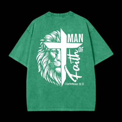 Faith Of Man Washed T-Shirt