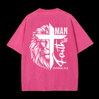 Faith Of Man Washed T-Shirt