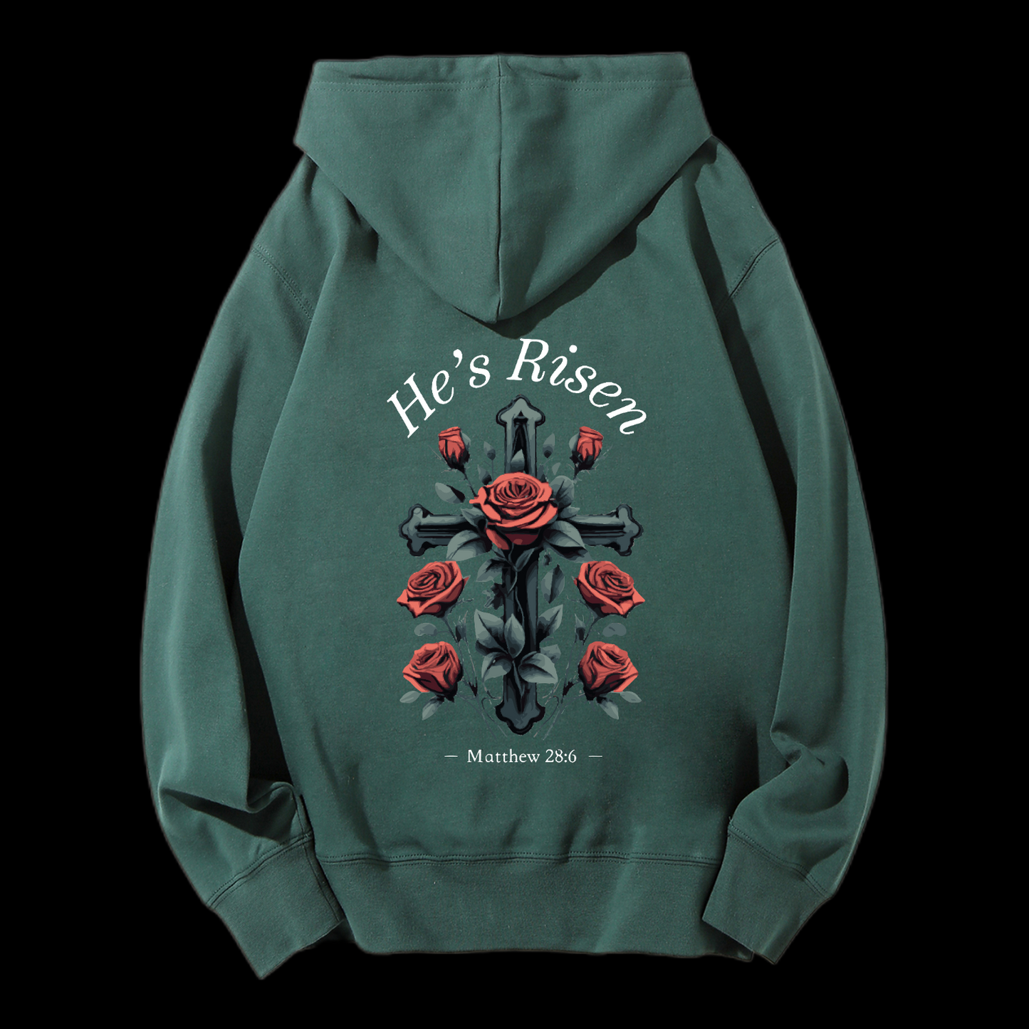 He's Risen Drawstring Hoodie