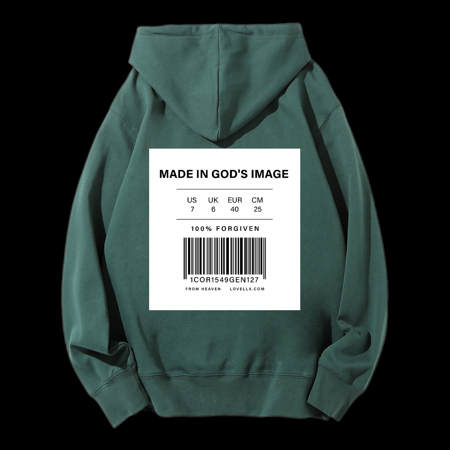 Made In God's Image Drawstring Hoodie