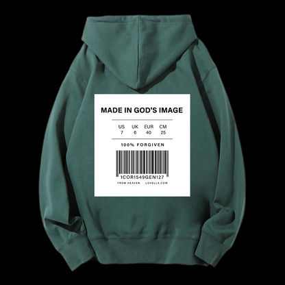 Made In God's Image Drawstring Hoodie