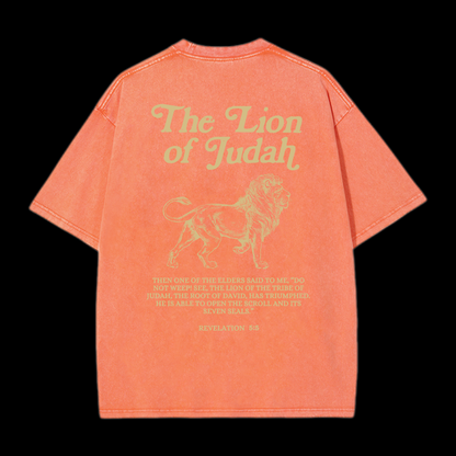 The Lion Of Judah Washed T-Shirt