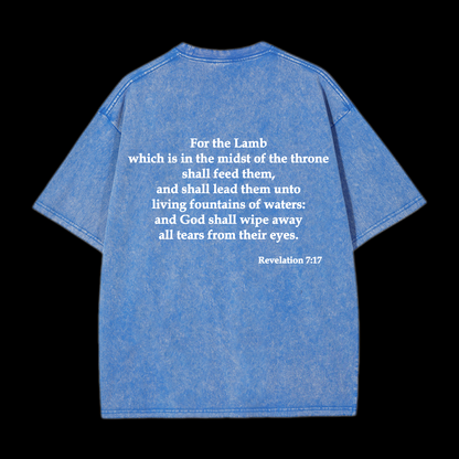 For The Lamb At The Center Washed T-Shirt