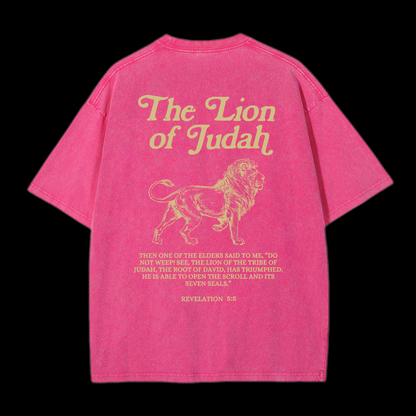 The Lion Of Judah Washed T-Shirt