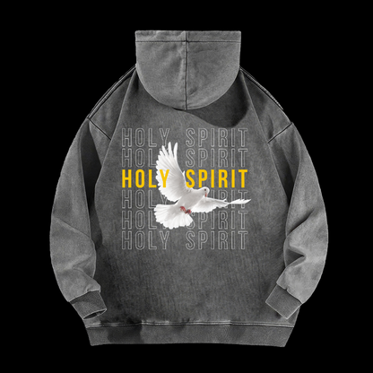 Holy Spirit Dove Washed Hoodie