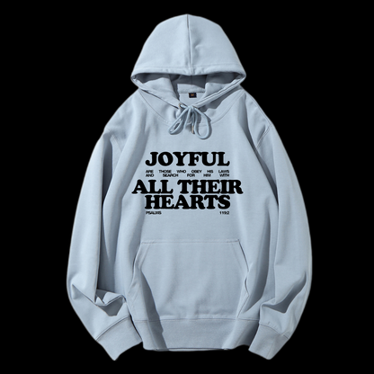 Joyful All Their Hearts Drawstring Hoodie