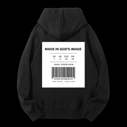 Made In God's Image Drawstring Hoodie