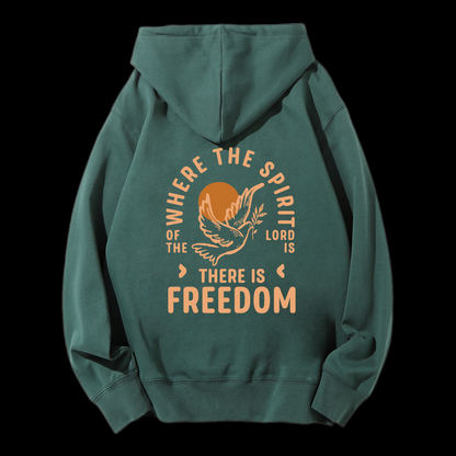 There Is Freedom Drawstring Hoodie