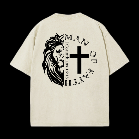 Man Of Faith Washed T-Shirt