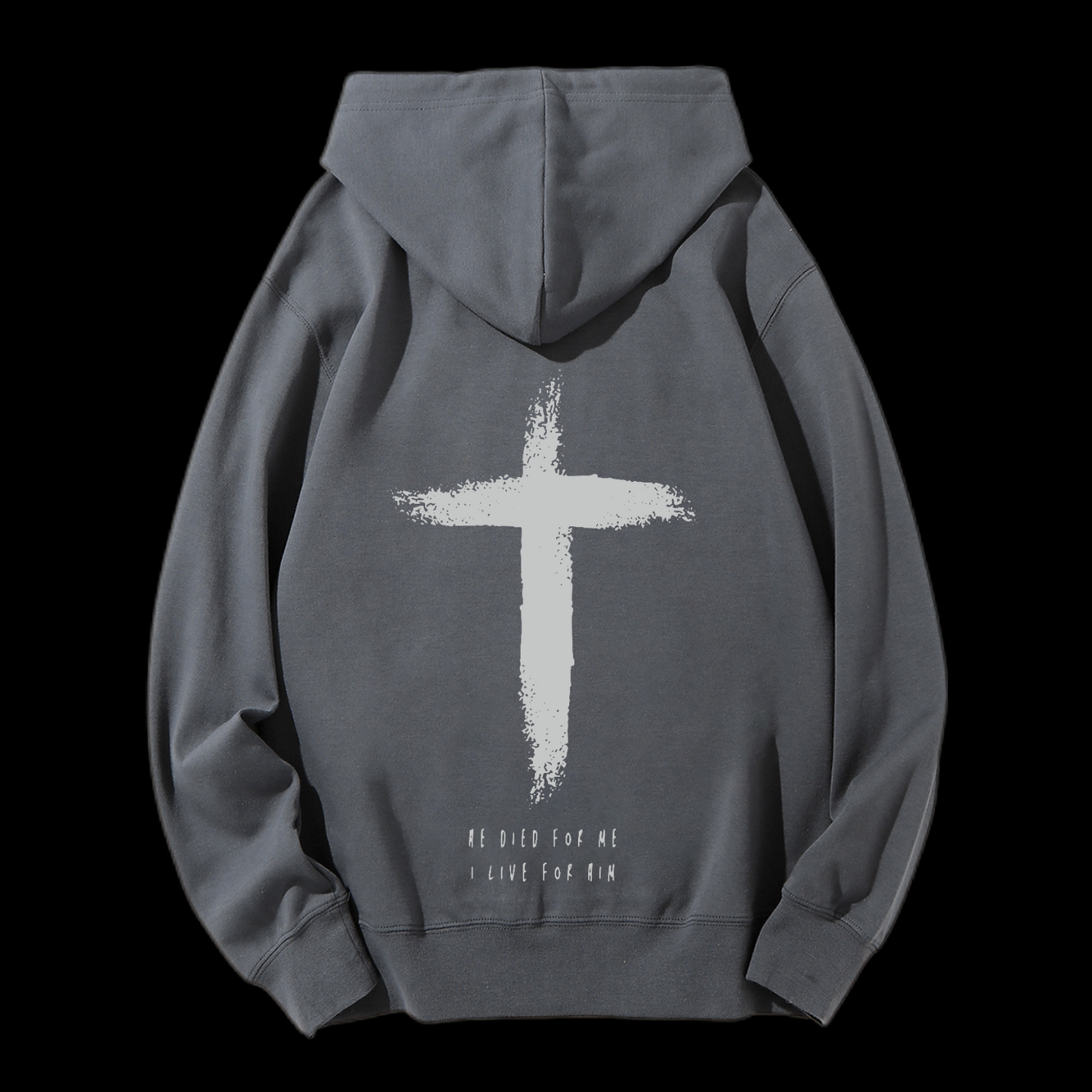 I Live For Him Drawstring Hoodie