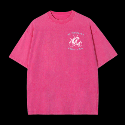 Jesus Made Me A Fisher Of Men Washed T-Shirt