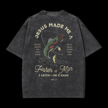 Fishers Of Men Washed T-Shirt