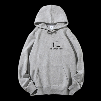 In God We Trust Drawstring Hoodie