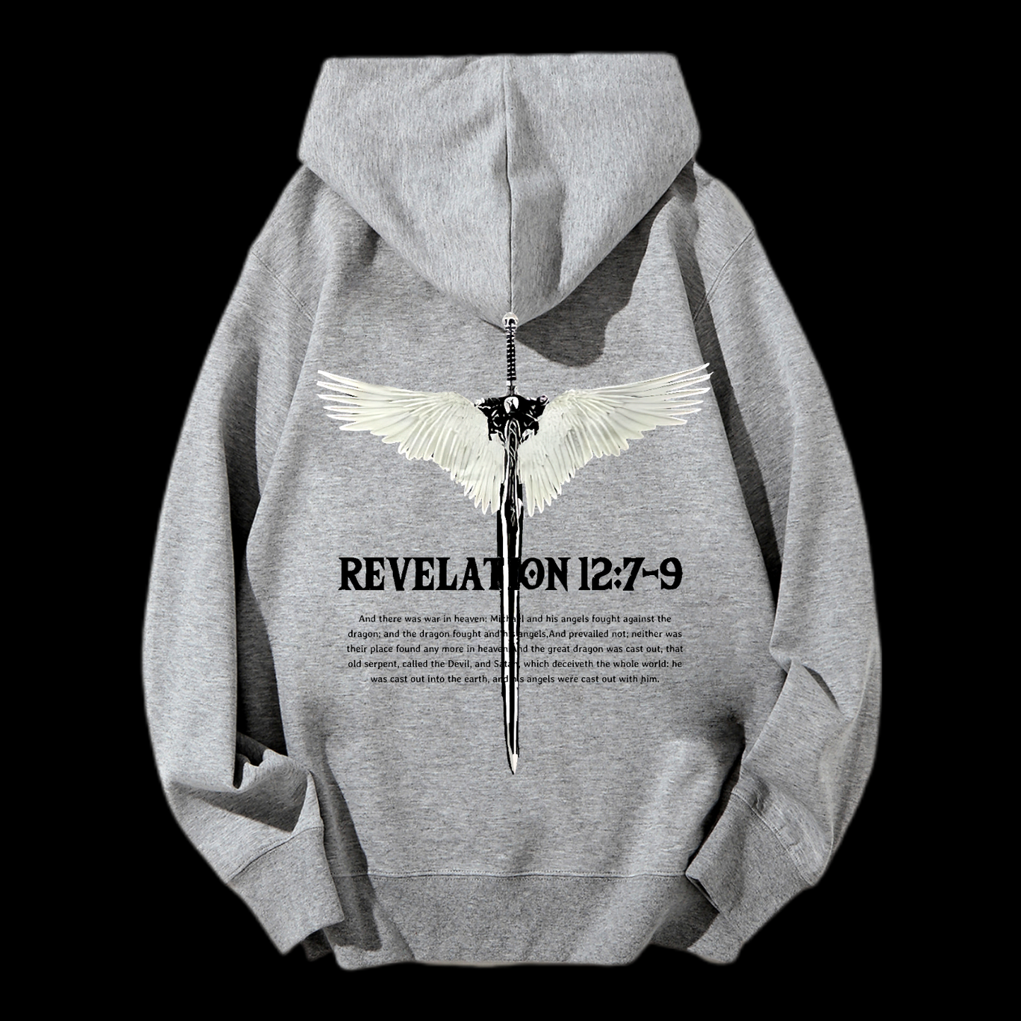Revelation 12:7-9 Drawstring Hoodie