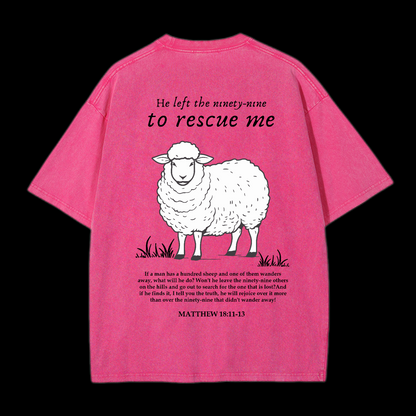 He Left The Ninety-Nine To Rescue Me Washed T-Shirt