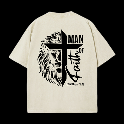 Faith Of Man Washed T-Shirt
