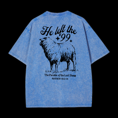He Left The 99 Washed T-Shirt