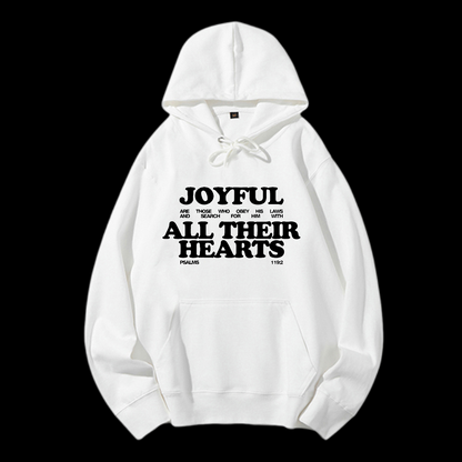 Joyful All Their Hearts Drawstring Hoodie