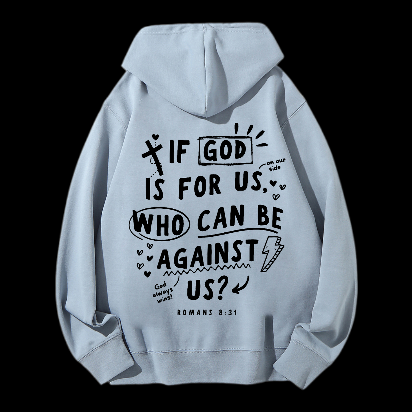 If God Is For Us Drawstring Hoodie